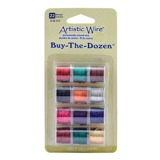 Artistic Wire&#xAE; 22 Gauge Buy-the-Dozen&#x2122; Wire Set